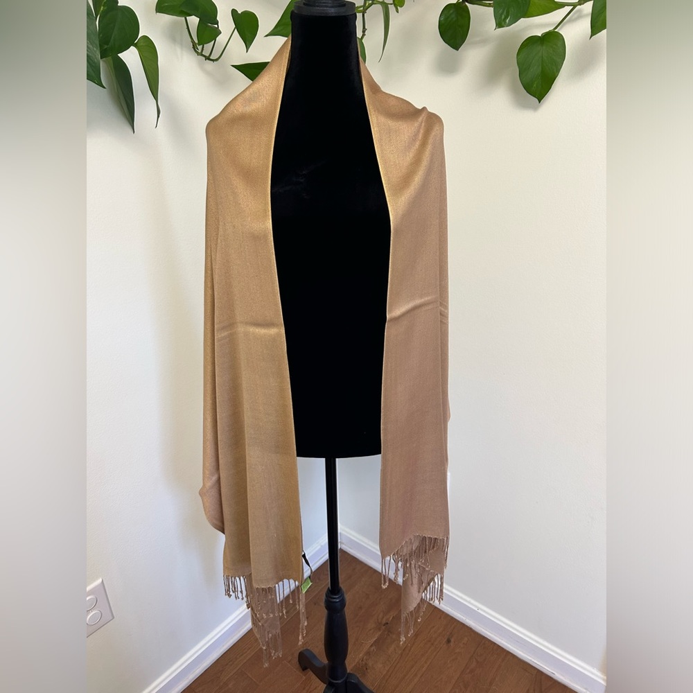 Gold Pashmina / Shawl / Wrap
